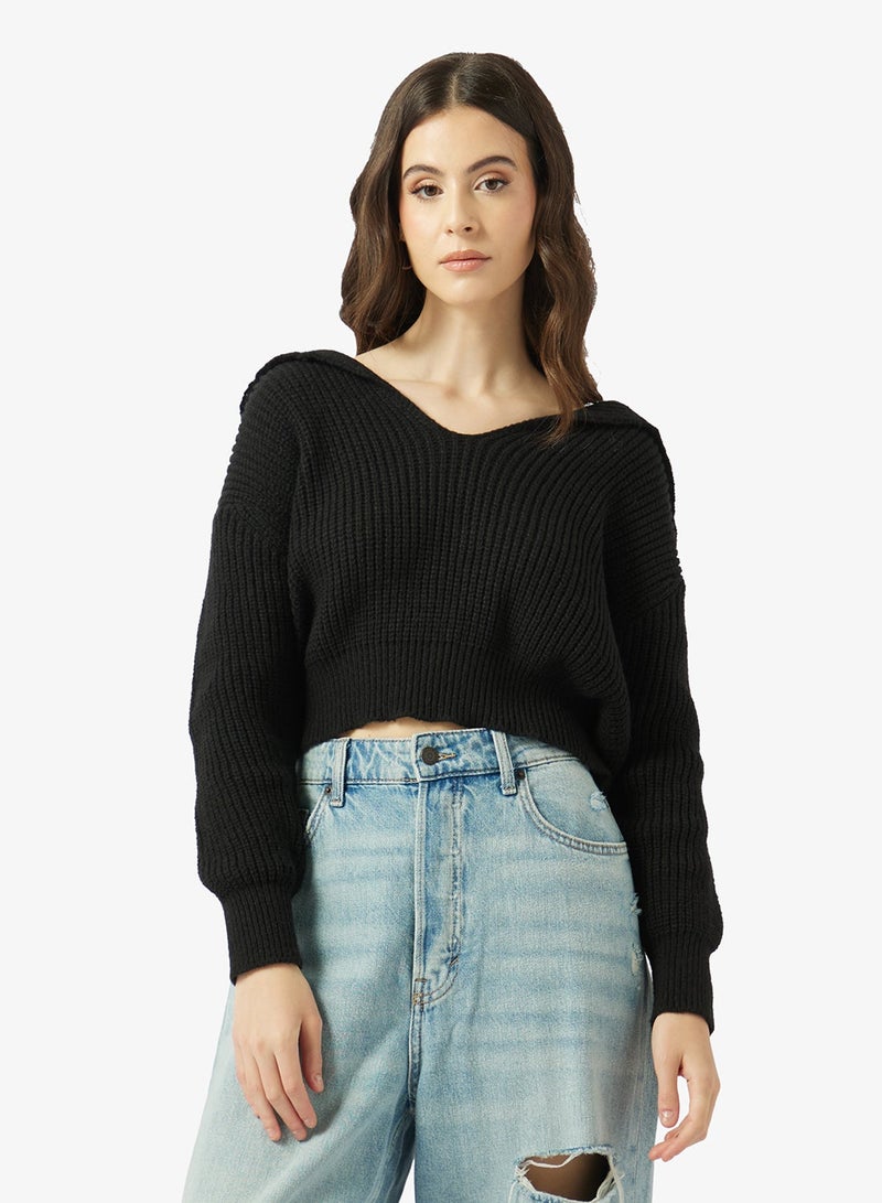 Ginger Polo Neck Cropped Sweater - Image 2