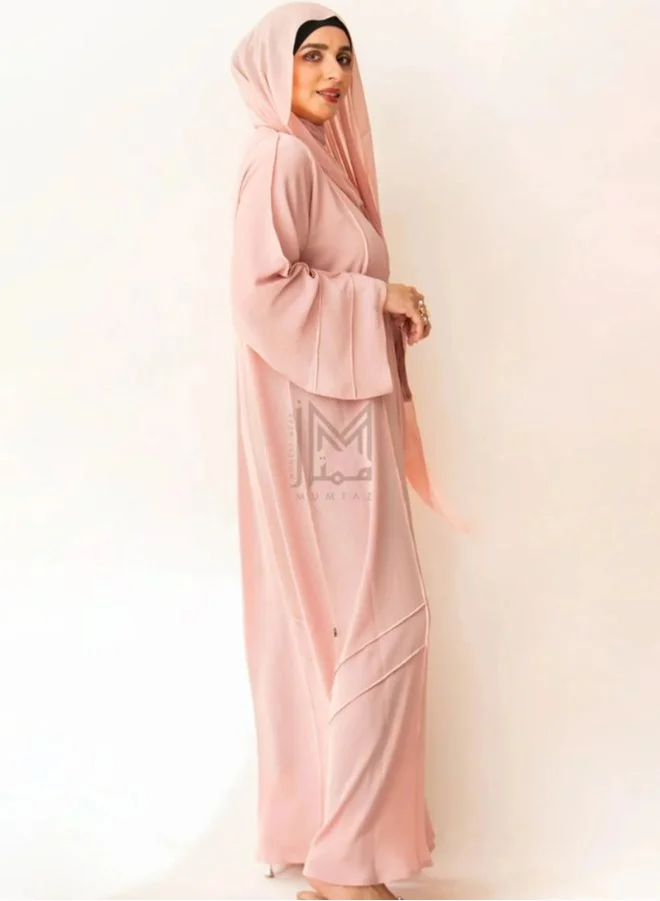 Wear Mumtaz Riya Casual Abaya Pink