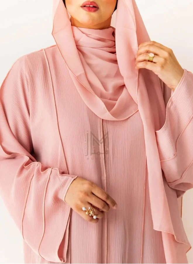 Wear Mumtaz Riya Casual Abaya Pink