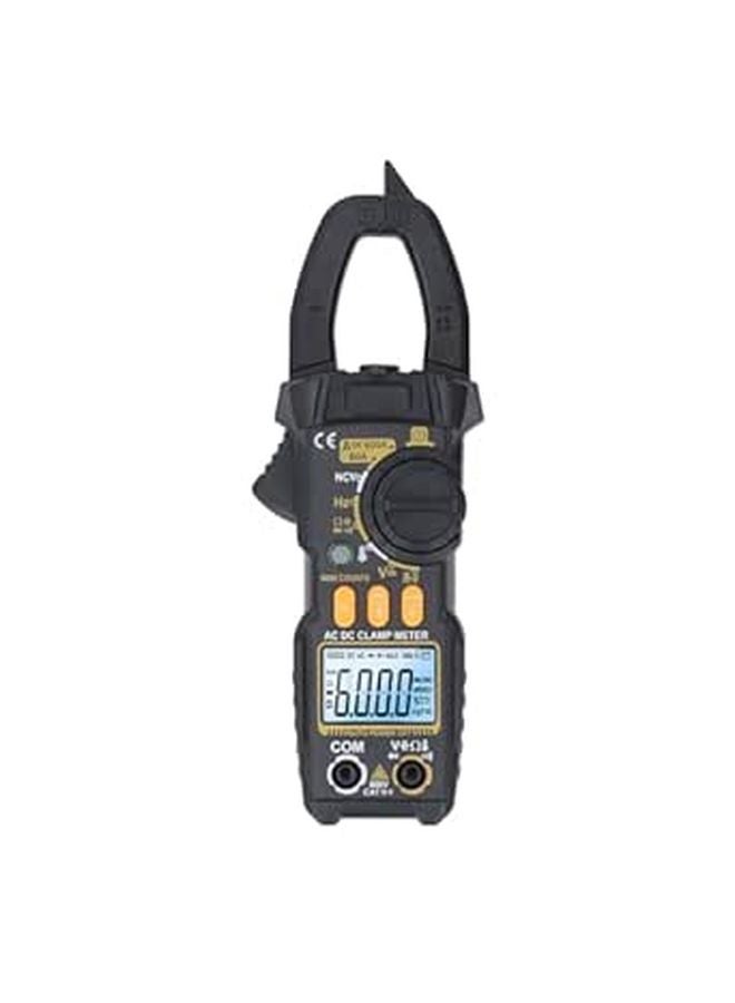 Digital Clamp Meter 6000 Counts AC DC Temp Hz Ohms Capacitance Tester Auto Range Continuity - Image 1