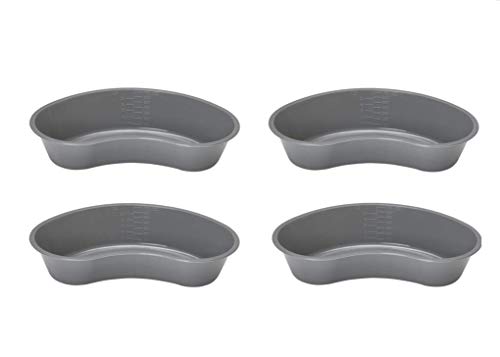 Comfort Axis Graduated 700 cc Kidney Shaped Grey Emesis Basin (Pack of 4) - Image 2
