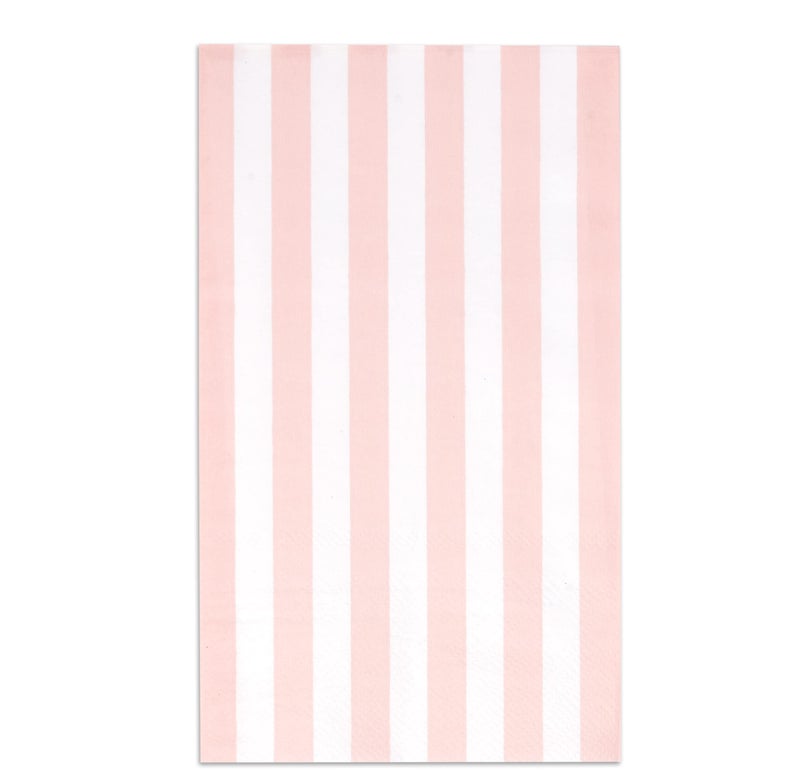 Gift Boutique Gift Boutique 100 Light Pink & White Stripe Guest Napkins 3 Ply Disposable Paper Pack Striped Dinner Hand Napkin for Bathroom Powder Room Wedding Holiday Bridal & Baby Shower Decorative Towels - Image 1