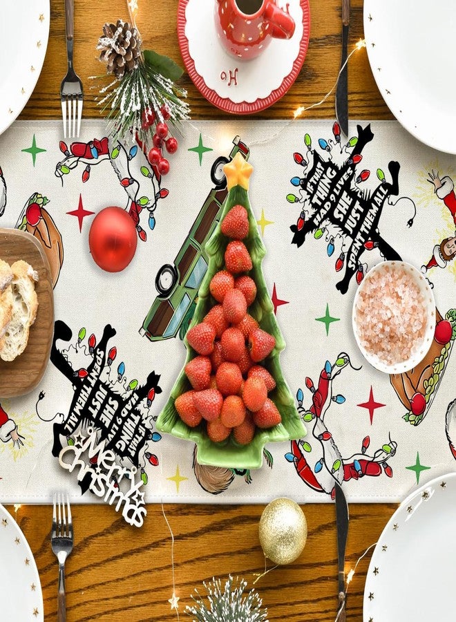 Yarcooly Christmas Table Runner 13×72 Inch New Year Xmas Home Party Decor - Image 4