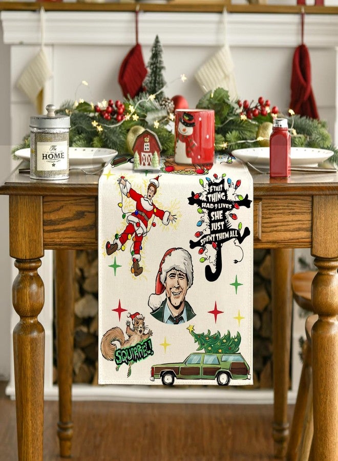 Yarcooly Christmas Table Runner 13×72 Inch New Year Xmas Home Party Decor - Image 5