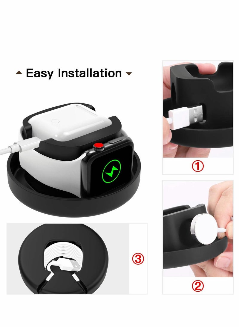 KASTWAVE حافظة تخزين iWatch حافظة سفر واقية محمولة مناسبة لـ Pro/3/2/1 وقاعدة شحن - Image 4