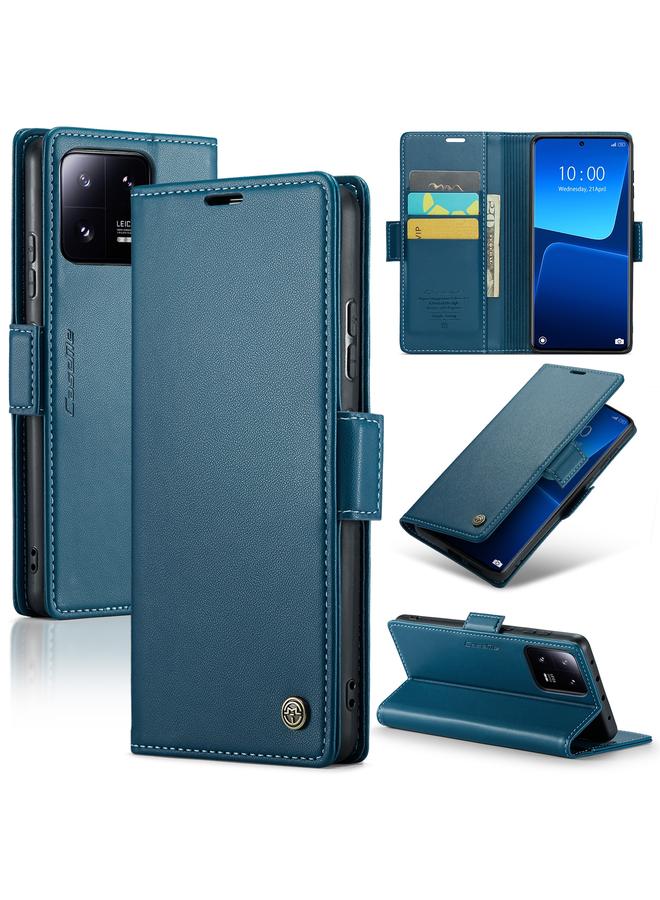 The Bros Case For Xiaomi 13 Pro 023 Butterfly Buckle Litchi Texture RFID Anti-theft Leather Phone Case