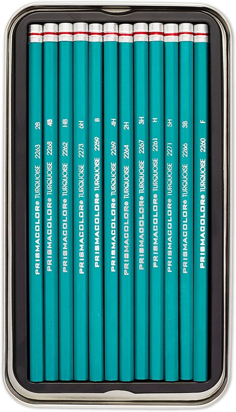 Prismacolor Premier Turquoise Medium Graphite Pencil Set - 12 Count - Image 3