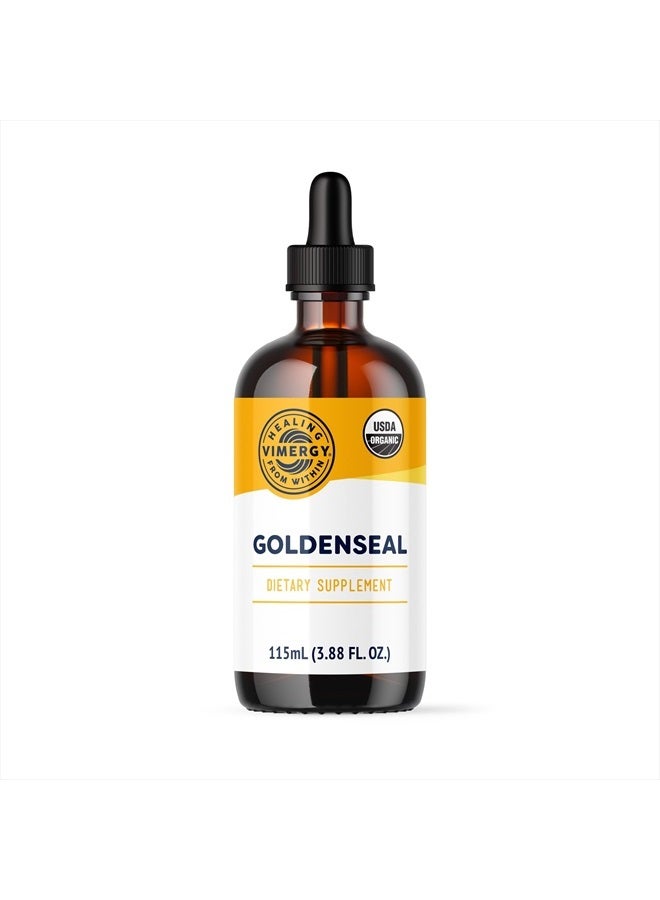 Vimergy Goldenseal Dietary Supplement – Fast-Absorbing Water Extract – 10:1 Extract of 200mg Goldenseal – USDA Certified Organic, Vegan, Kosher – 115 mL (57 Servings) - Image 1