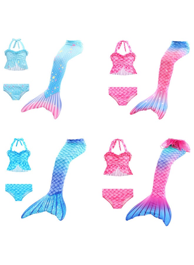 Swimsuit - Girls Mermaid Tail Swimsuit - DH42+WJF46, 140 - Kids Swimming Costume, Beach Bikini, Summer Swimwear, Quick Dry, Pool Party, Bathing Suit Swimsuit - Image 2
