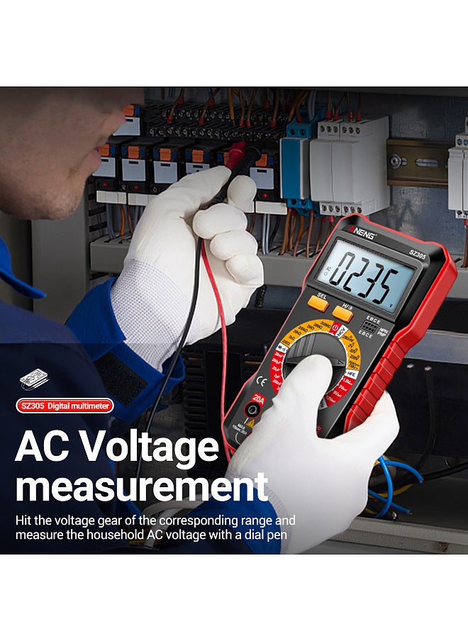 ANENG - SZ305 Multimeter Capacitor Testers Professional 1999 Counts Smart Voltmeter Ohm Meter Fast Accurately Measures Voltage Current Resistance Capacitor Frequency Diode hFE - Image 1
