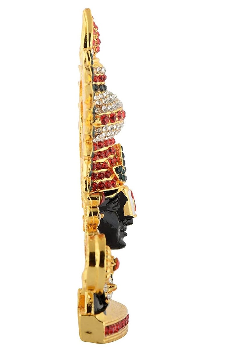 GCT Tirupati Balaji Idol Lord Venkateswara Idol B186 Black Color Metal Statue for Home Dcor Car Dashboard Mandir Pooja Murti Temple Puja Office Table Showpiece - Image 3