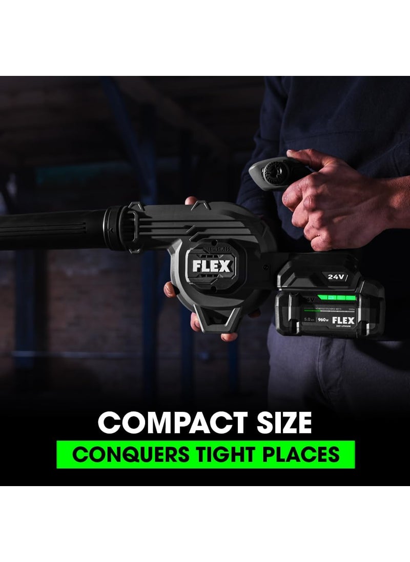 FLEX FLEX 24V Brushless Cordless 115 CFM 185 MPH Jobsite Blower Tool Only Battery and Charger Not Included  FX5441Z  - Image 4