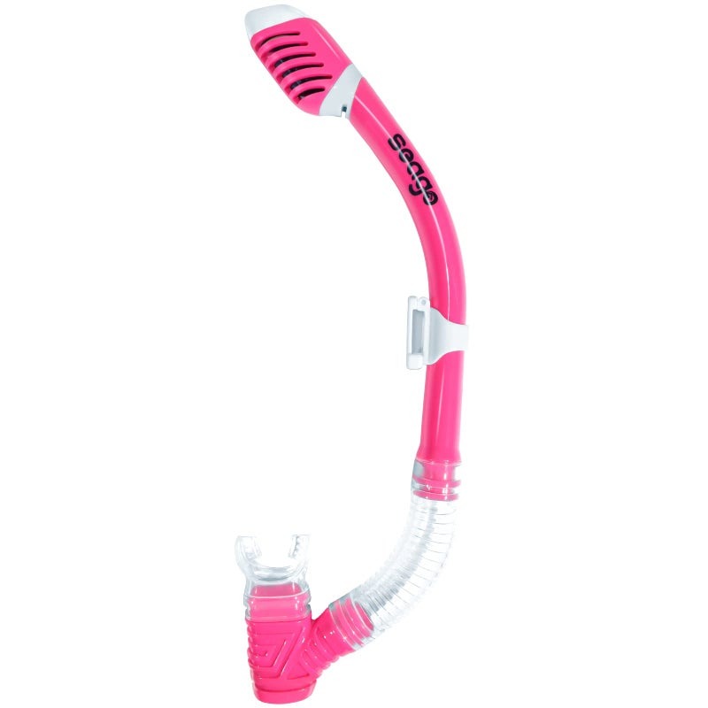 Seago Seago Kids Dry Top Snorkel Tube Comfortable Mouthpiece One-Way Purge Valve for Pool Open Water Scuba Lap Swimming Swimmer Training Diving Snorkeling 