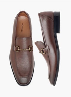 DUCHINI Men's Metal Accent Slip-On Loafers  - Image 1