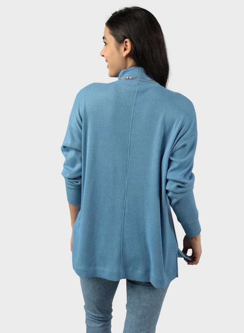 American Eagle Mock Neck Top