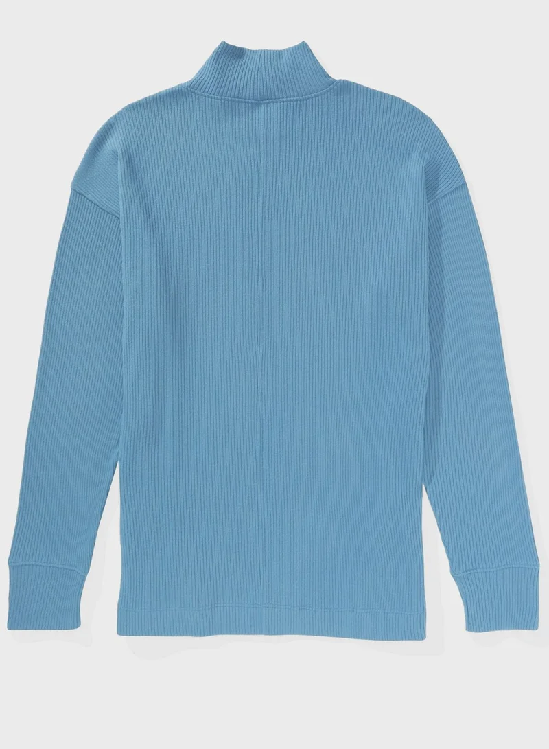 American Eagle Mock Neck Top