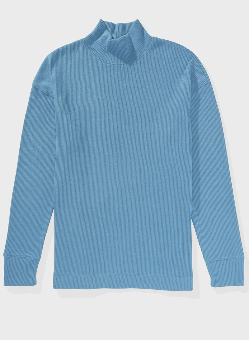 American Eagle Mock Neck Top
