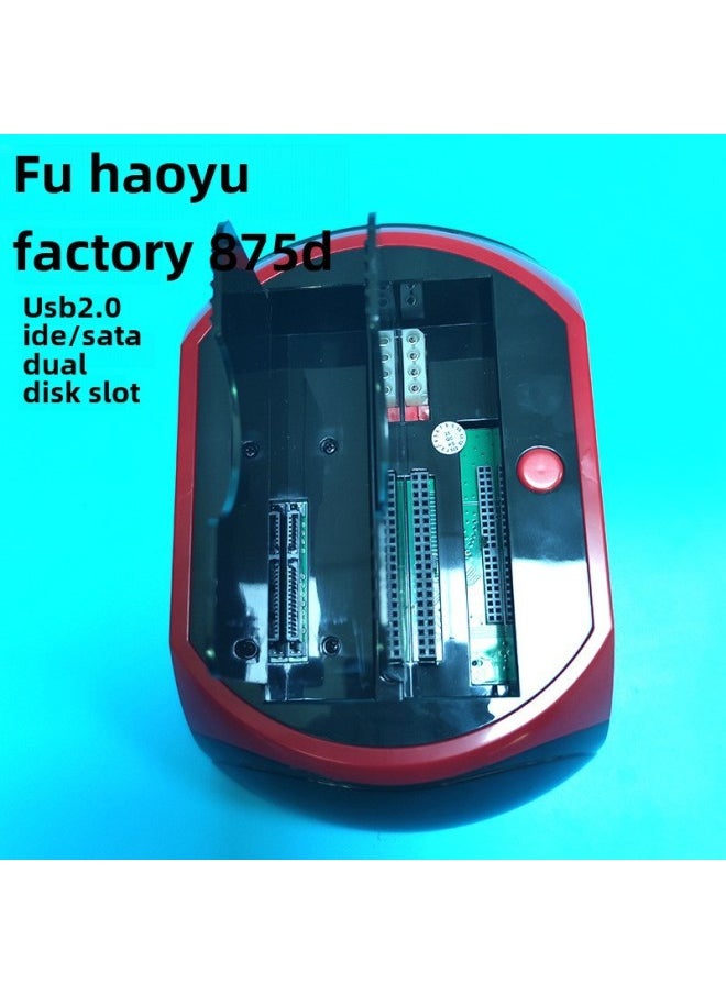 Generic - Supply Multi-function Hard Disk Base 2.5 3.5 IDE + SATA Dual Interface Dual Disk Dual Use All-purpose Hard Disk Base-Color:Red And Black ] - Image 1