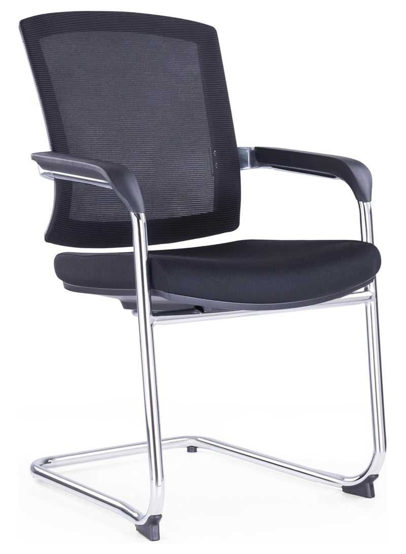 Kaliber Viz Visitor Chair - Ergonomic Design with Mesh Back and Padded Seat for Optimal Comfort and Posture Support during Meetings and Conferences in the Workplace - Image 5