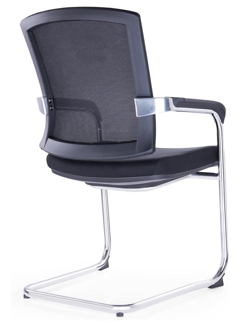 Kaliber Viz Visitor Chair - Ergonomic Design with Mesh Back and Padded Seat for Optimal Comfort and Posture Support during Meetings and Conferences in the Workplace - Image 4