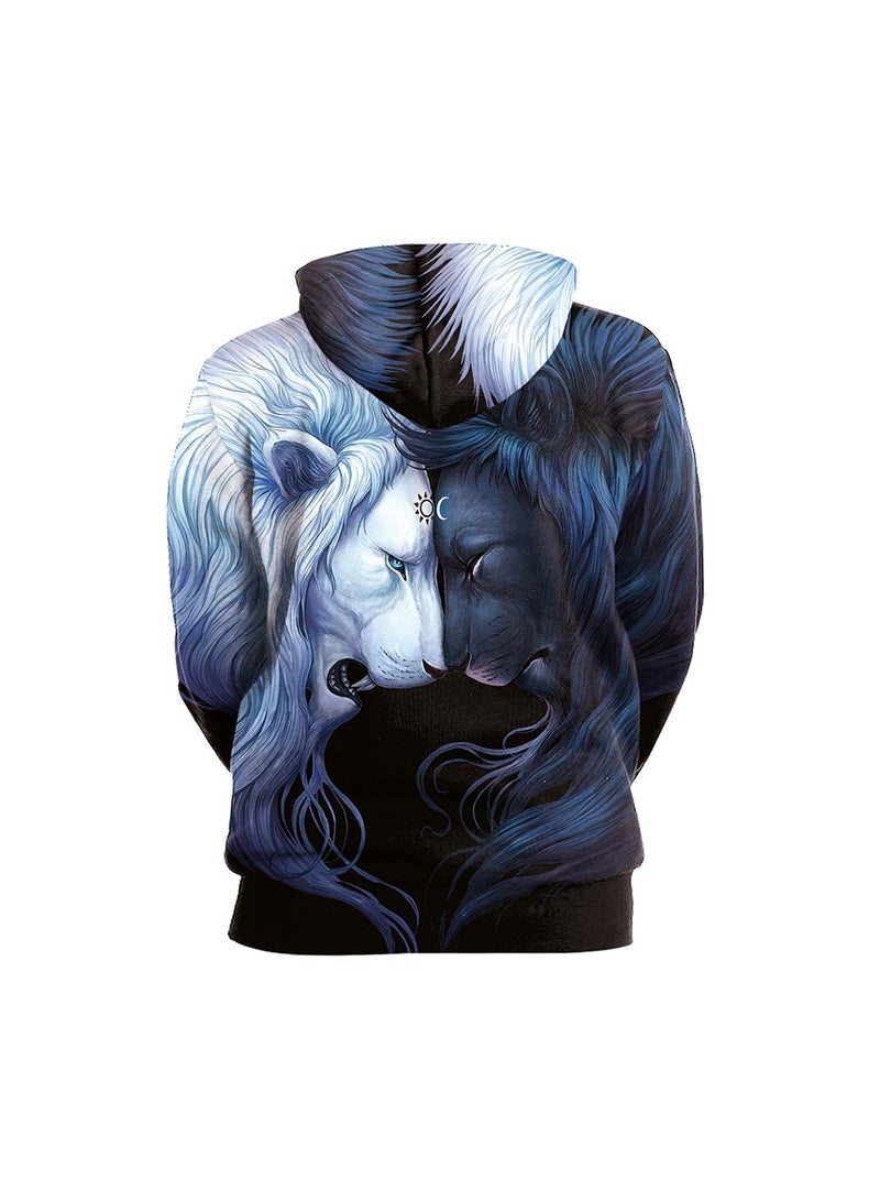 Loquat Digital Printed Loose Hooded Sweater  - Image 2