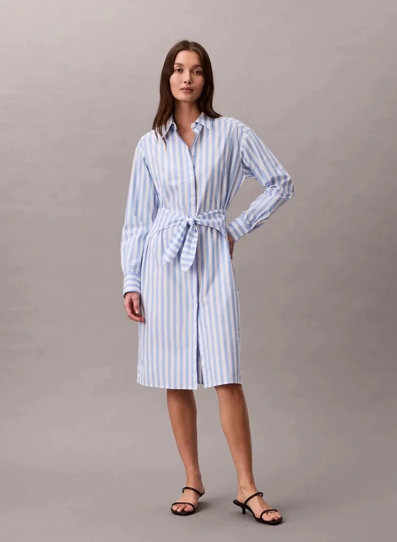 Poplin Midi Shirt Dress