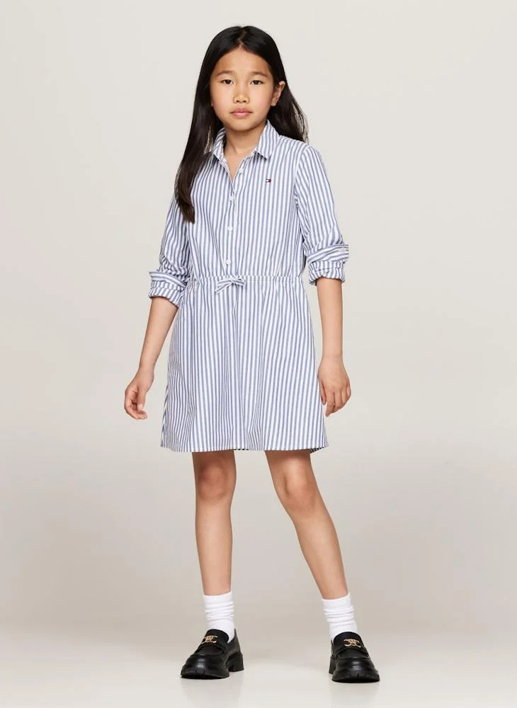 تومي هيلفيغر Youth Striped Midi Dress