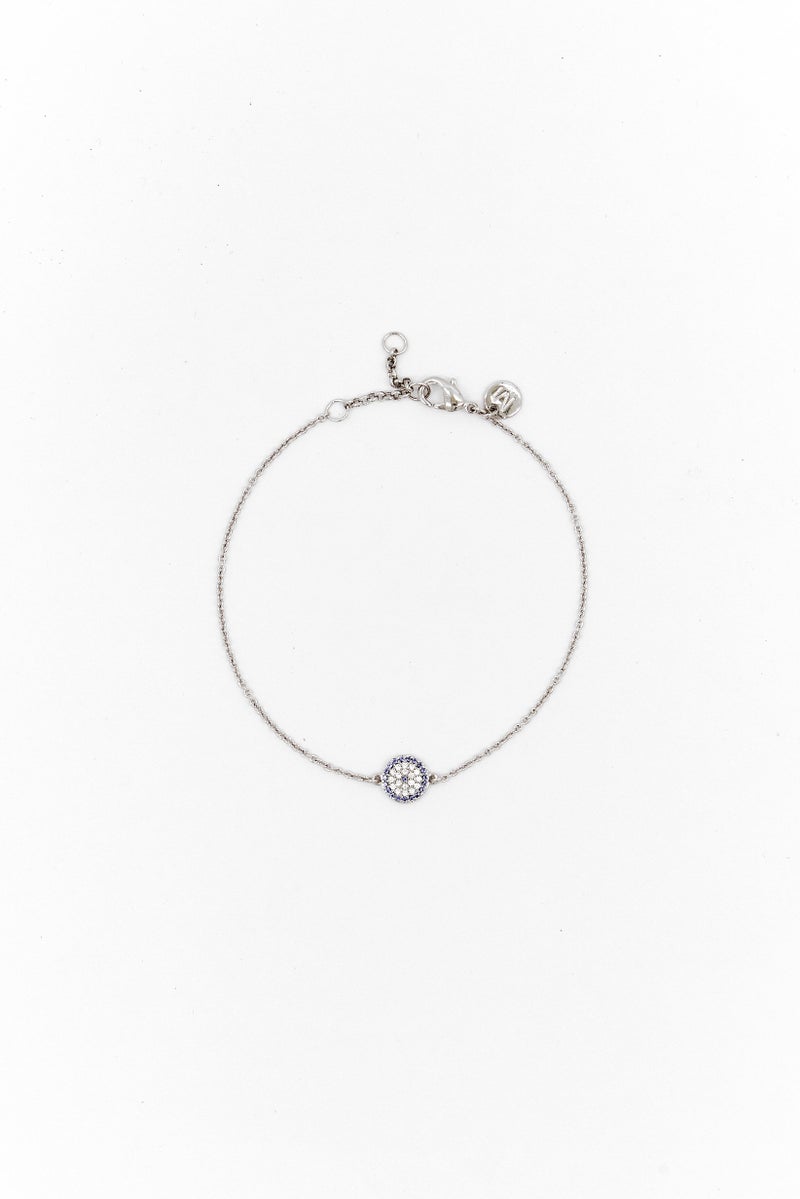 Mestige Women Gemstones Silver Plated Bracelet, Silver  - Image 4