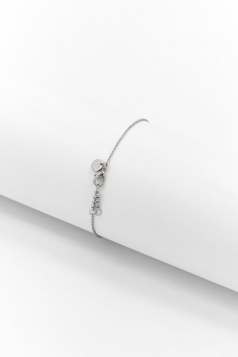 Mestige Women Gemstones Silver Plated Bracelet, Silver  - Image 2
