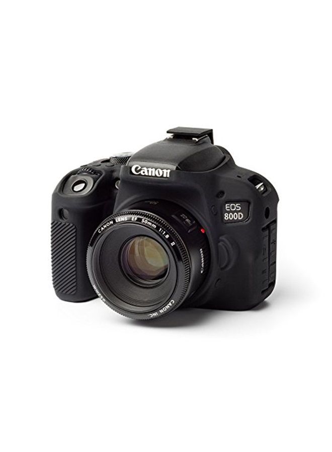 easyCover ECC800DB Secure Grip Camera Case for Canon 800D/ T7i, Black - Image 1