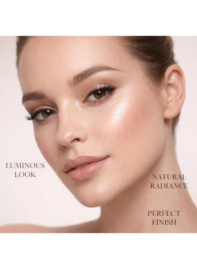Highlighter Makeup Brush for Face Glow – Soft Blending Brush for Powder & Liquid Highlighter, Precision Cheekbone Highlight, Seamless Glow Application, Professional Makeup Brush - Image 4