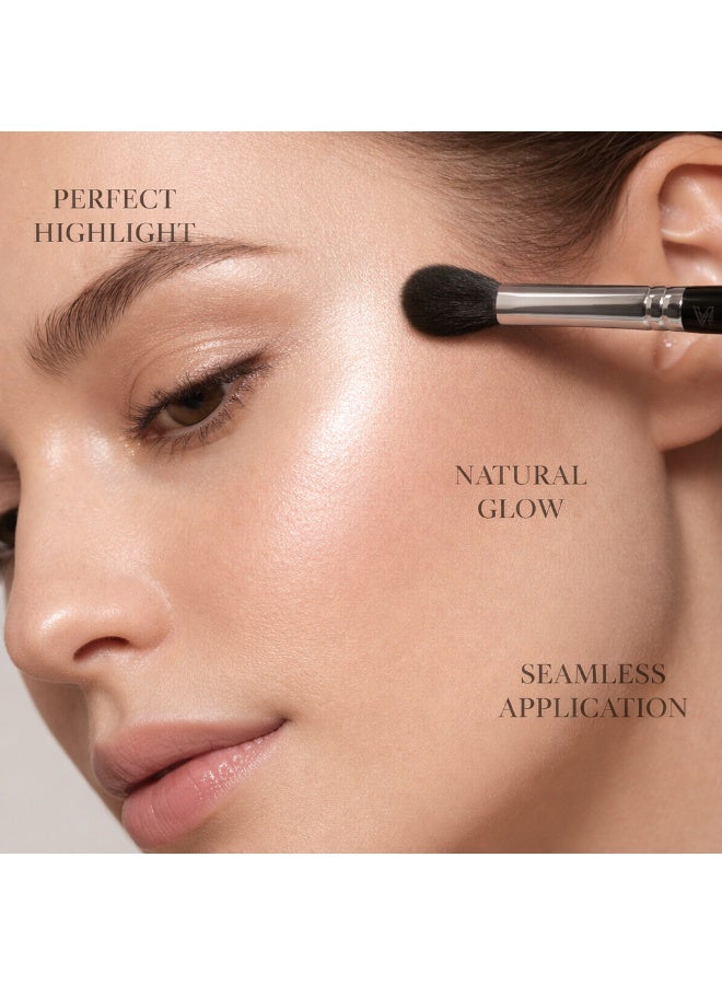 Highlighter Makeup Brush for Face Glow – Soft Blending Brush for Powder & Liquid Highlighter, Precision Cheekbone Highlight, Seamless Glow Application, Professional Makeup Brush - Image 2