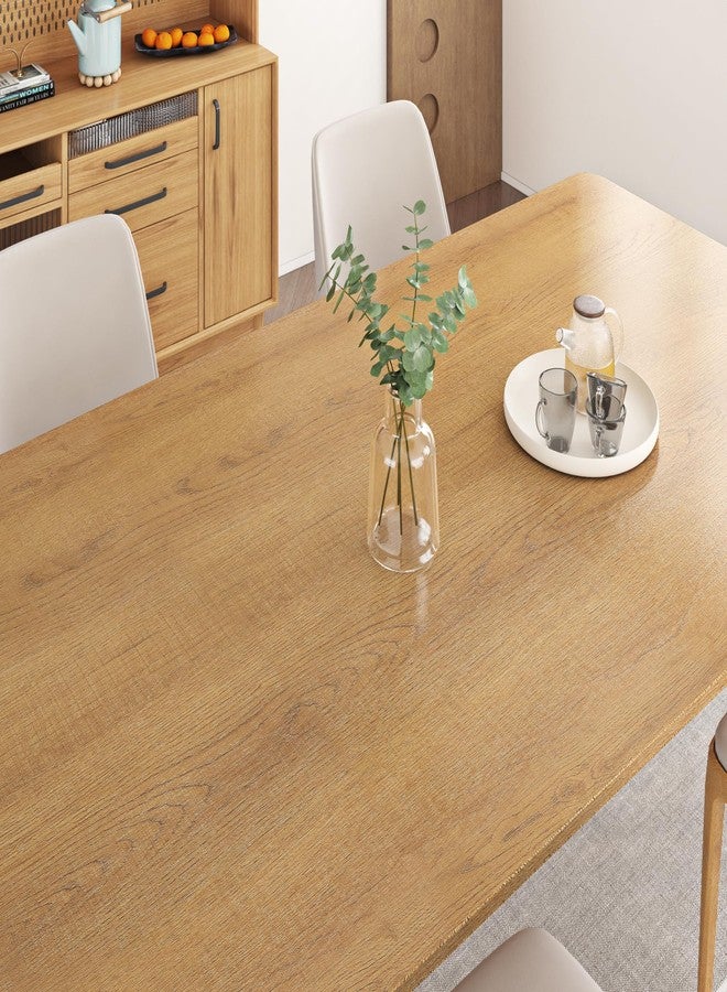 ReWallpaper ورق جدران ReWallpaper الخشبي الخفيف القابل للإزالة، ورق جدران خشبي بلون خشب البلوط، قابل للإزالة، للخزائن، غلاف فينيل خشبي بني ذاتي اللصق، لأسطح العمل والأدراج والمكاتب، 15.8 بوصة × 0 قدم - Image 3