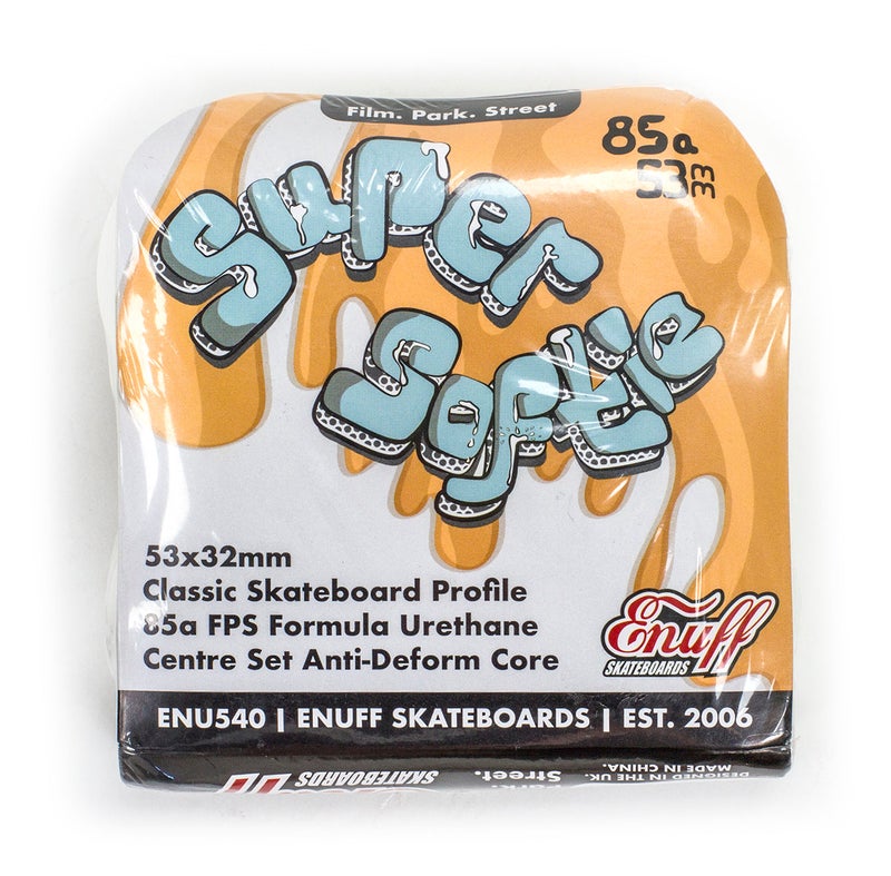 إنوف عجلات لوح التزلج Enuff Super Softie - أبيض 53 مم 85A [مجموعة / 4] - Image 5