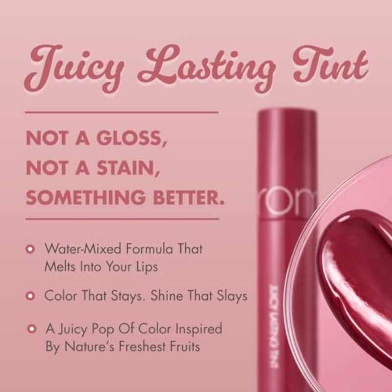 Juicy Lasting Tint 06 5.5g Long-Lasting Lip Tint For Daily Wear Touch-Ups Vegan Formula, Non-Sticky Finish Cruelty-Free, Smudge-Proof - Image 2