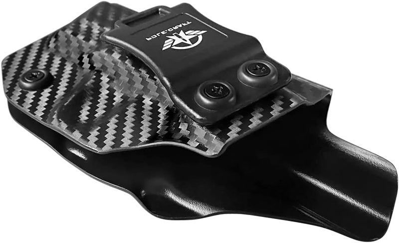 POLE.CRAFT M&P Shield 9MM Holster IWB Kydex Holster Fit: Smith & Wesson M&P Shield Plus / M2.0 / M1.0-9mm/.40 S&W 3.1" Barrel Pistol- Inside Waistband - Image 5