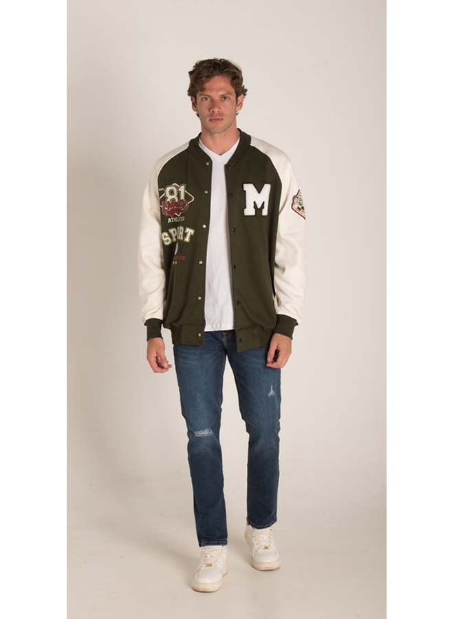 Marco Bergamo Press Buttons Baseball Jacket - Image 2