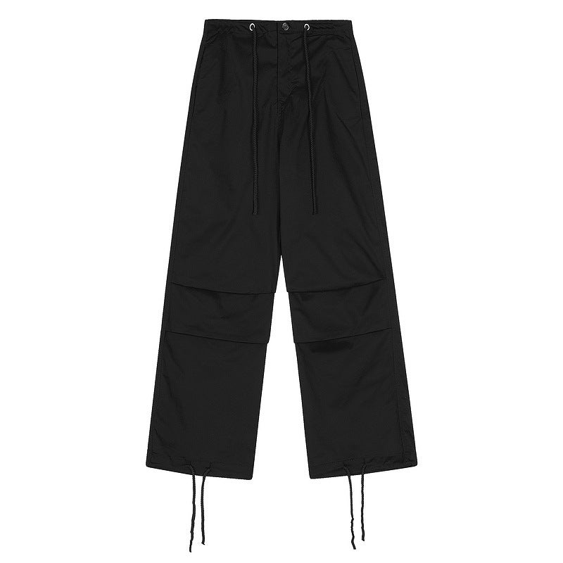 Yprs Men'S American-Style Street Parachute Casual Pants Men'S And Women'S Summer Loose Street Drawstring Straight Mop Pants - Image 2