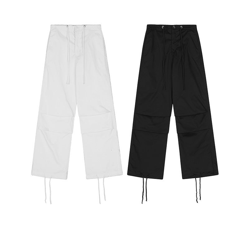 Yprs Men'S American-Style Street Parachute Casual Pants Men'S And Women'S Summer Loose Street Drawstring Straight Mop Pants - Image 4