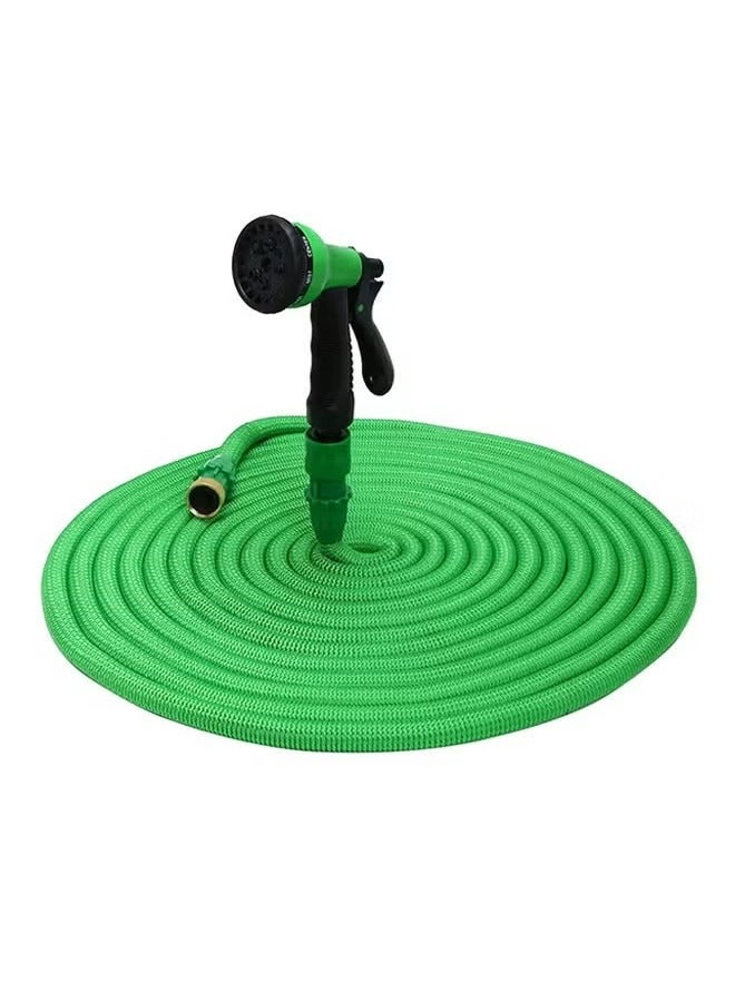ACLIX Expandable Garden Magic Hose Water Pipe With 8 In 1 Spray Gun Green - Image 1