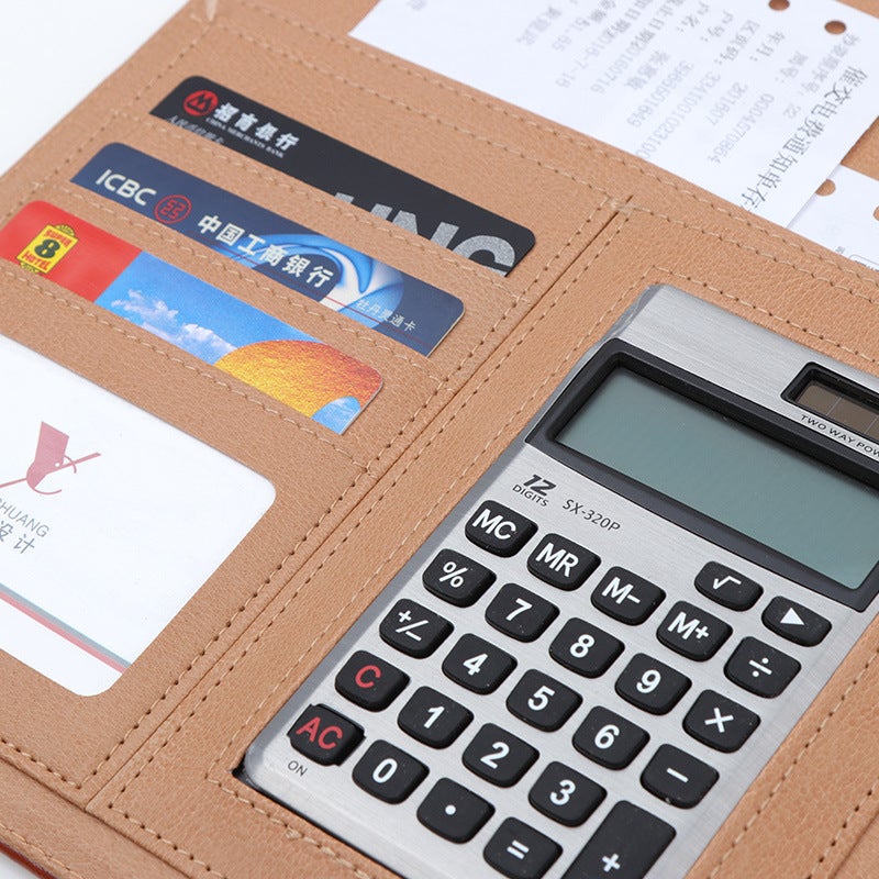 A4 Folder Data Storage Book Business Manager Clip With Calculator Contract Book Multi-Function Board Clip - Image 5