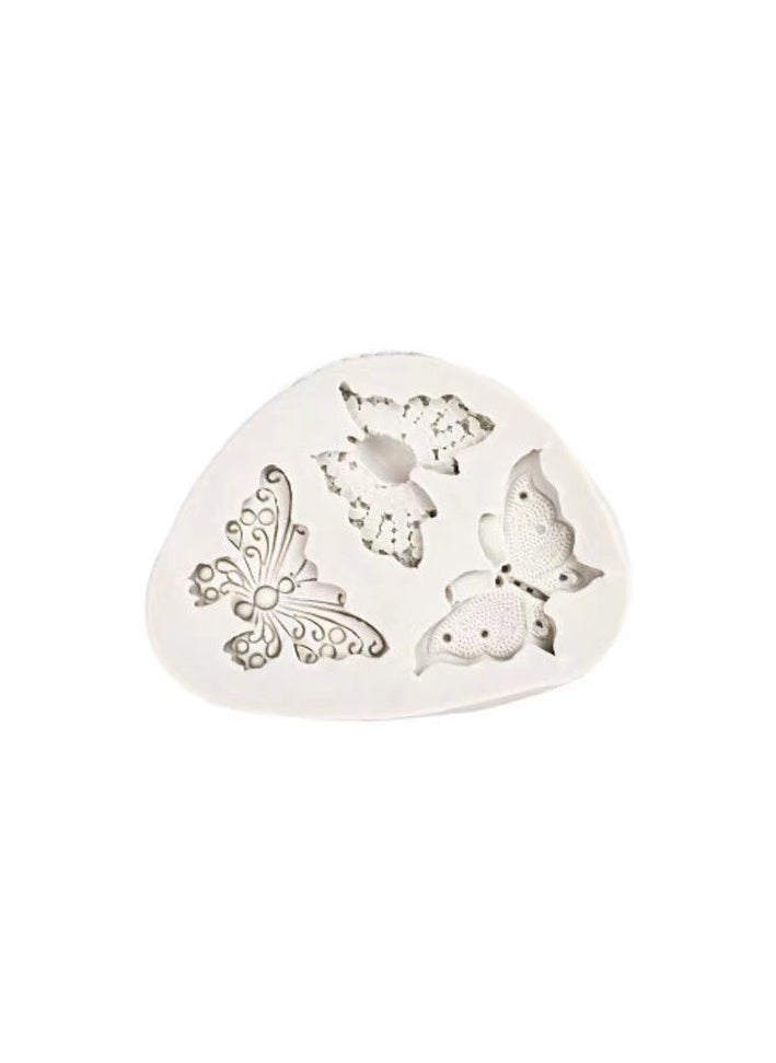 Butterfly Silicone Molds, 3 Design Butterfly Shaped Silicone Molds, 3D Butterfly Themed Baking Mould Tray DIY Baking Tool for Chocolate Cake Dessert Candy Mousse Pastry Candy Polymer