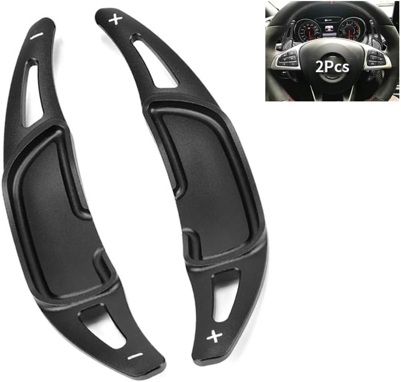 SANRILY Steering Wheel Paddle Shifter Extension for Mercedes Benz 2015-up AMG Models - Black - Image 1