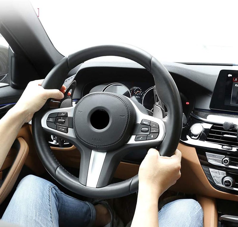 SANRILY Steering Wheel Paddle Shifter Extension for Mercedes Benz 2015-up AMG Models - Black - Image 2