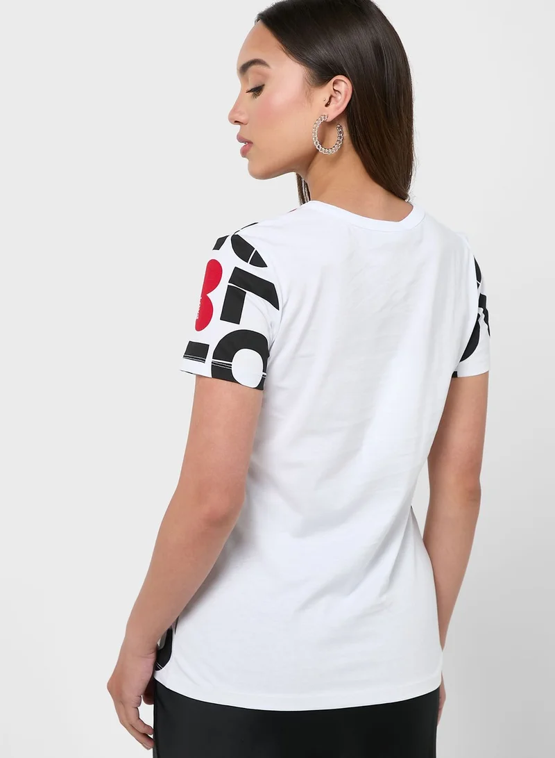 Love Moschino Crew Neck T-Shirt
