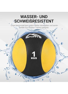 SPORT MSPORTS Premium Medical Ball 1-10 kg | Professional Studio Quality | For Gym, Fitness Training, Body Building, Physical Therapy, Rehabilitation | Various Colours  - Image 3