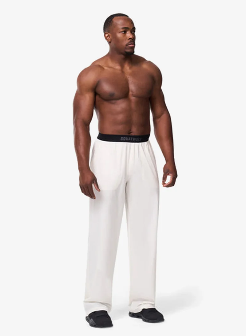 Squatwolf PEARL WHITE Woven Stretch Joggers for Men | Best Price UAE