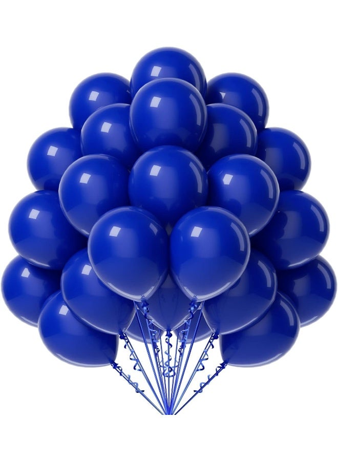 Goldedge 15 PC Royal Blue Latex Balloons, 12 Inch Deep Blue Balloons for Events, School Functions, Sports Themes & Decor  - Image 1