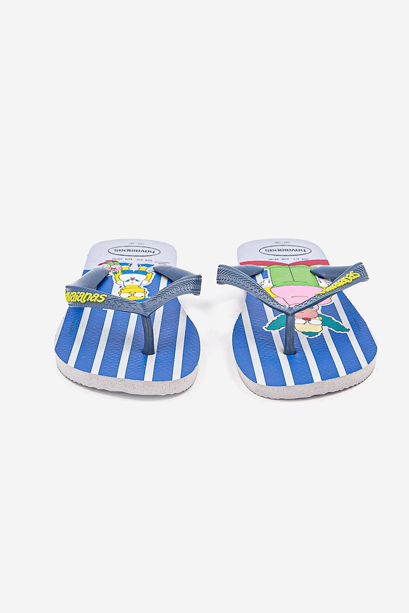 41 Hawthorn Women Slip On Simpsons Flip Flops, Ice Grey - Image 3