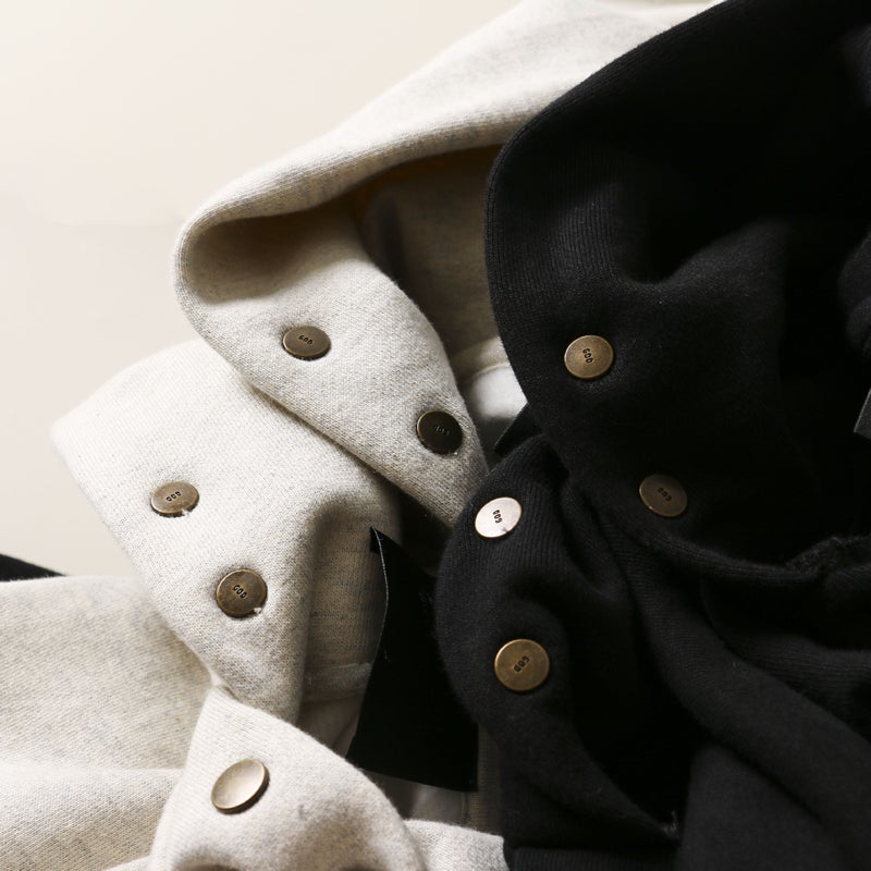 FOG 7TH Season 7 Main Line BASETBSLL Letters Flocking Printed Hooded Sweater Loose High Street American Tide Black Oats  - Image 5
